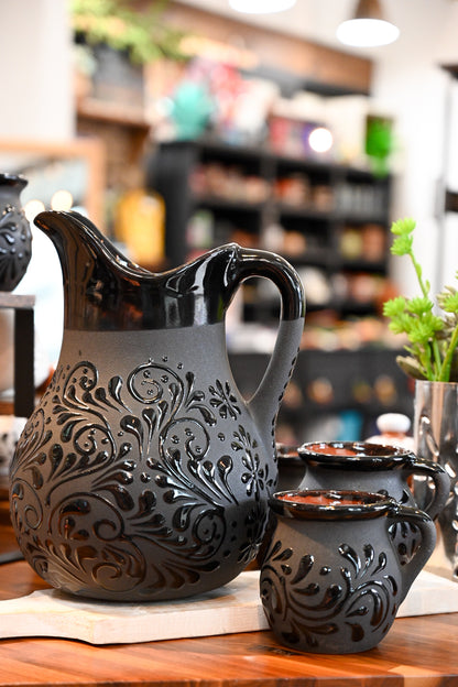 Black Talavera Pitcher