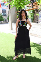 Ameca Lace Dress - BLK