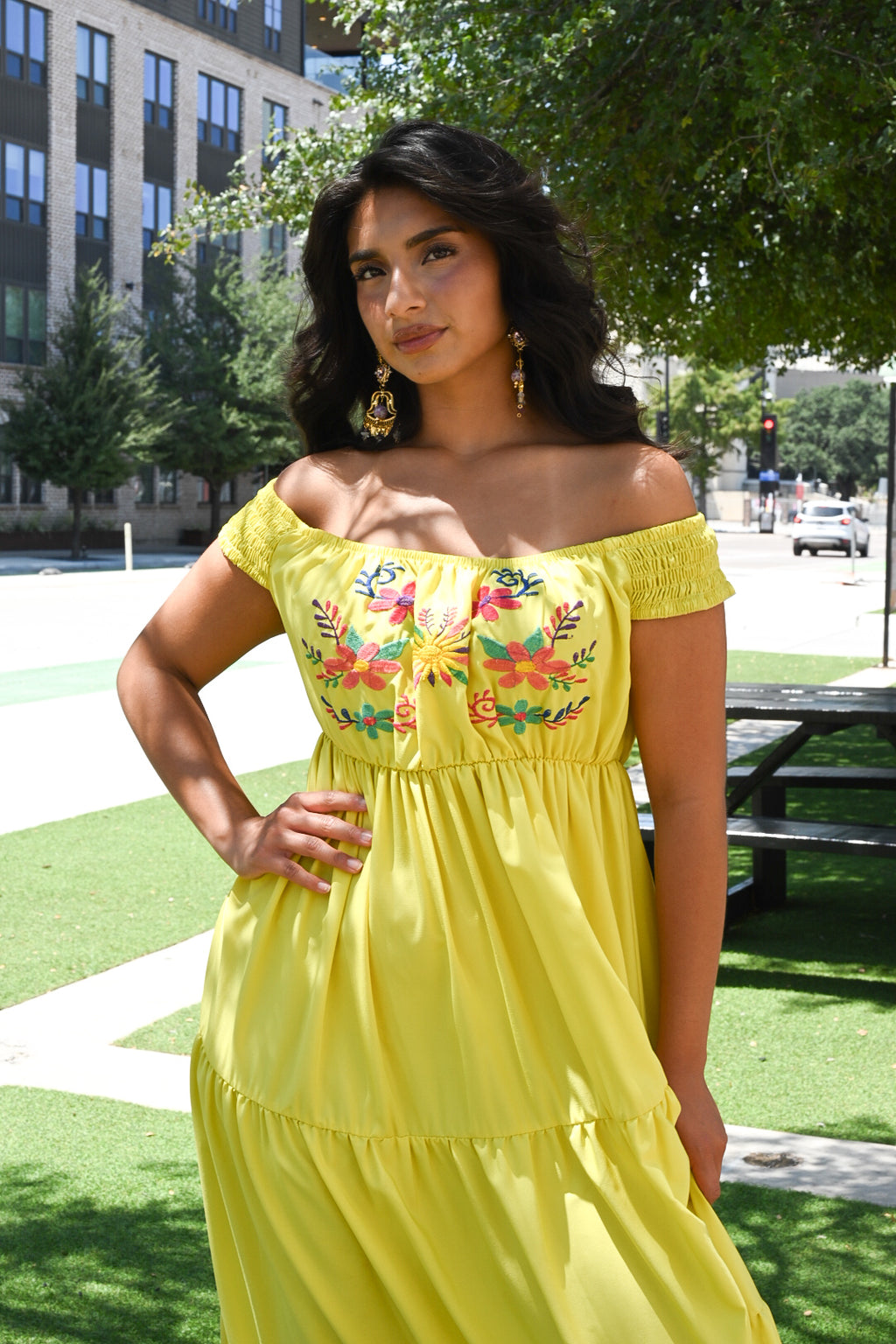 Sunshine Maxi Off-Shoulder Dress