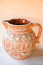 Jumbo Talavera Pitcher - White