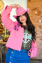 Pink Cowgirl Denim Jacket