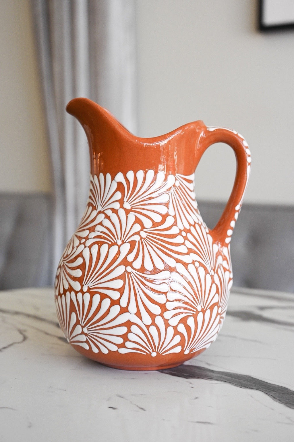 Natural Talavera Pitcher