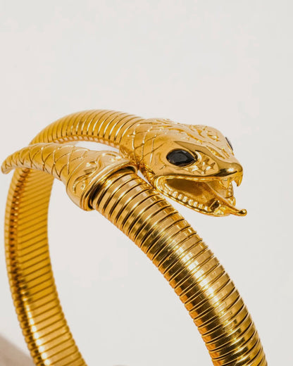 18K Gold NT Serpent Bangle