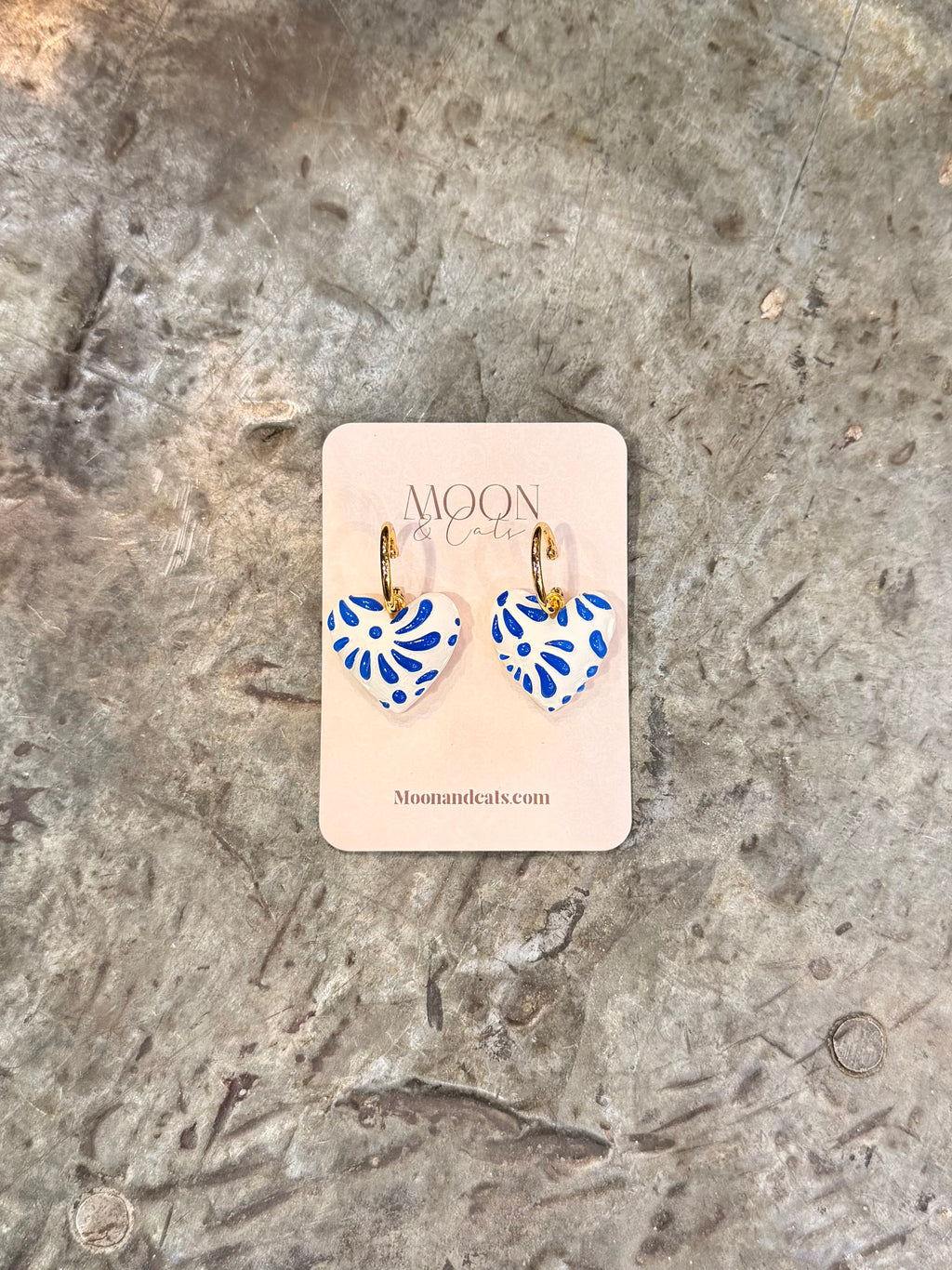 Talavera Puffy Heart Earring