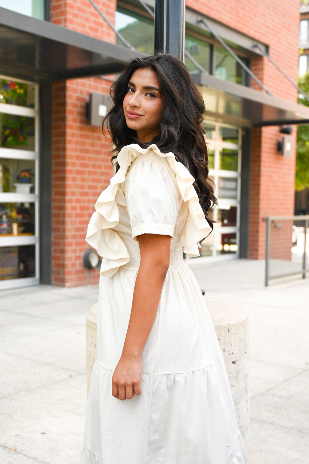 Mariposa Ruffle Dress