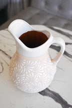 White Talavera Pitcher
