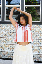 Longhorn Cropped Huipil