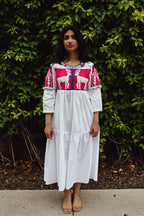Oaxacan Venado Ruffle Midi