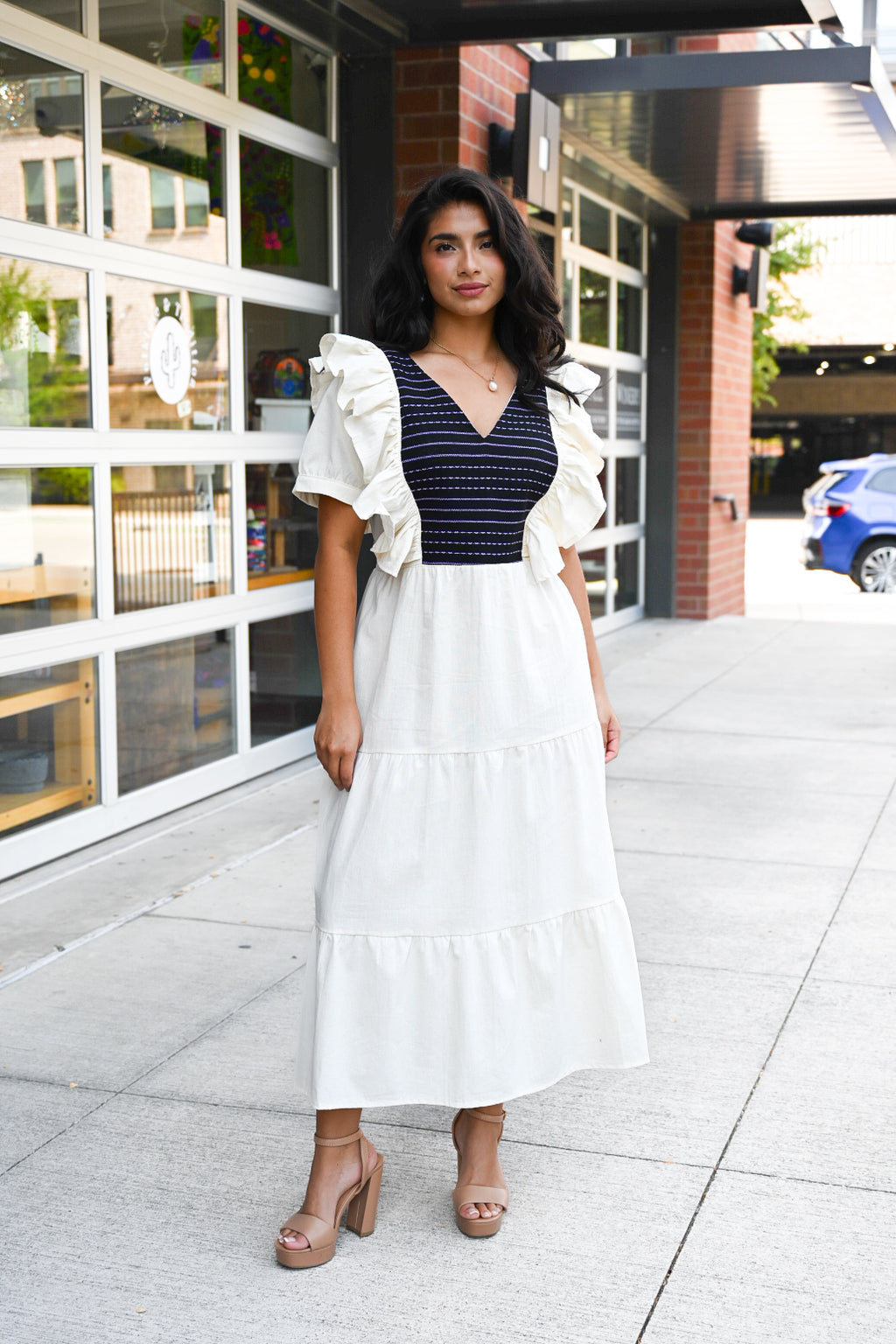 Mariposa Ruffle Dress