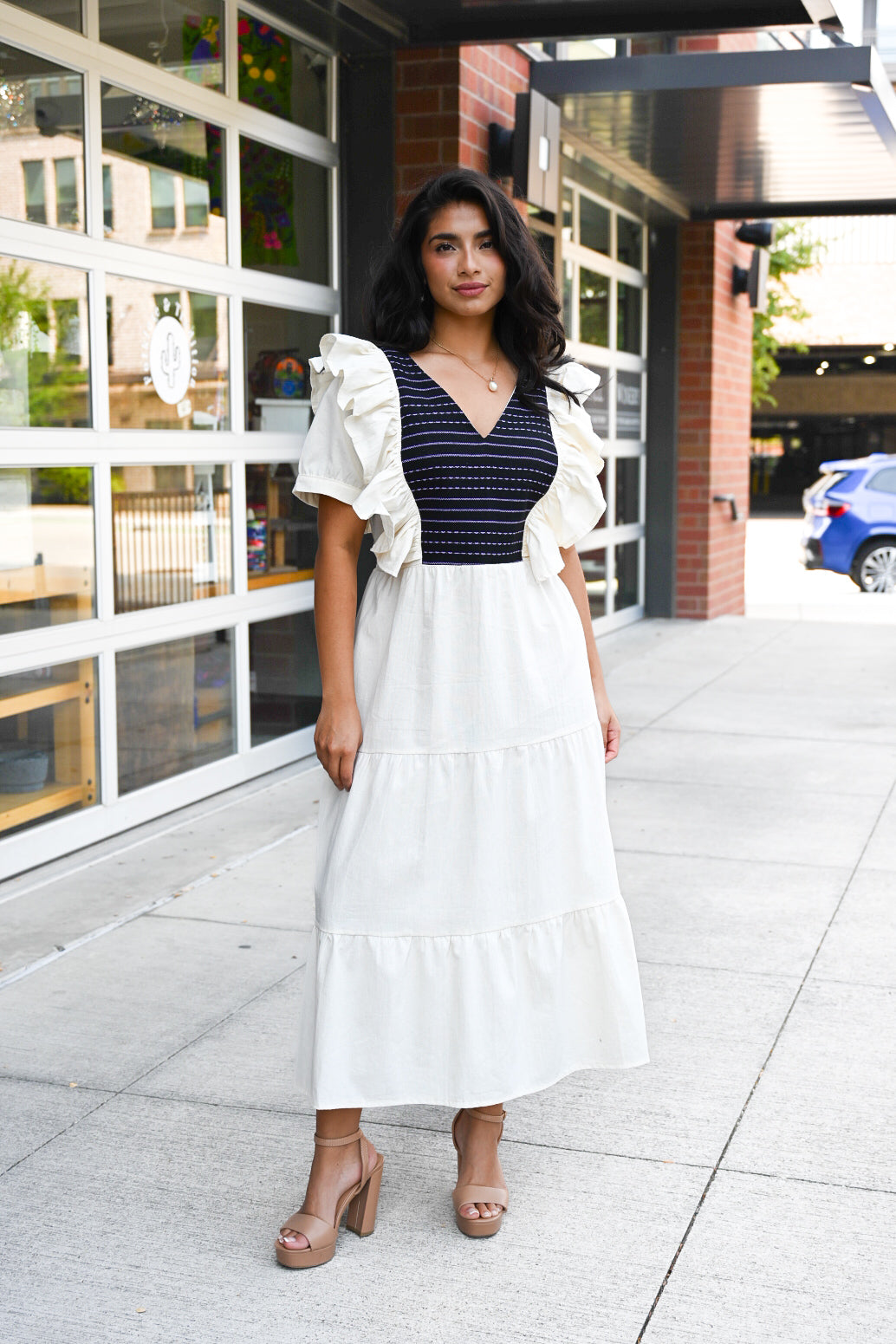 Mariposa Ruffle Dress