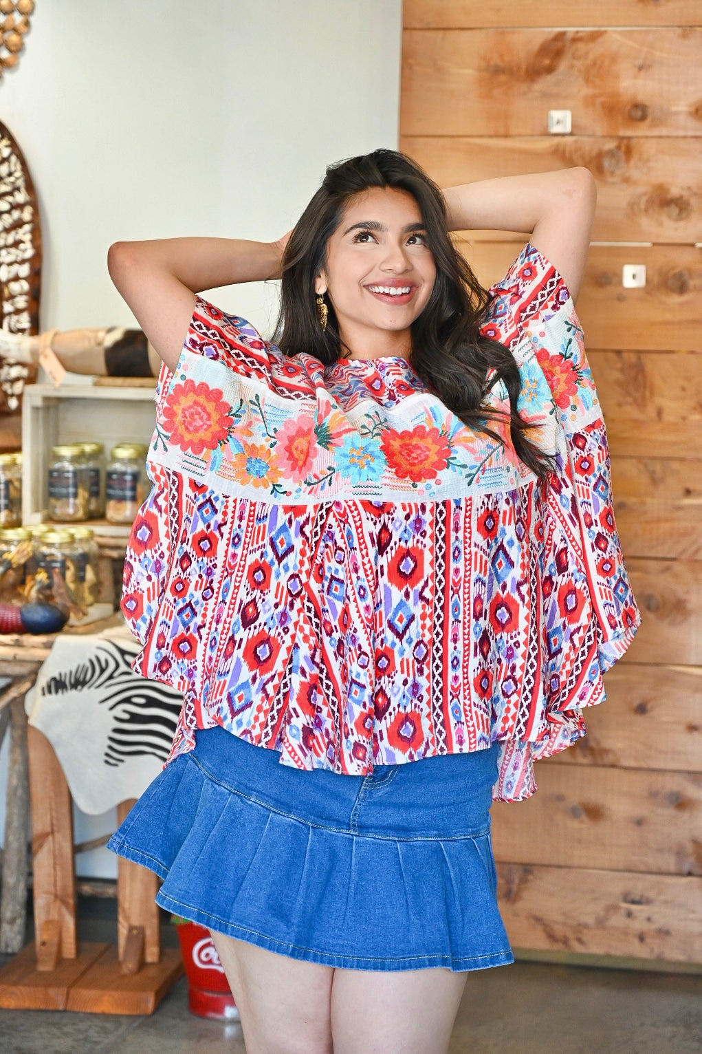Capri Poncho Top