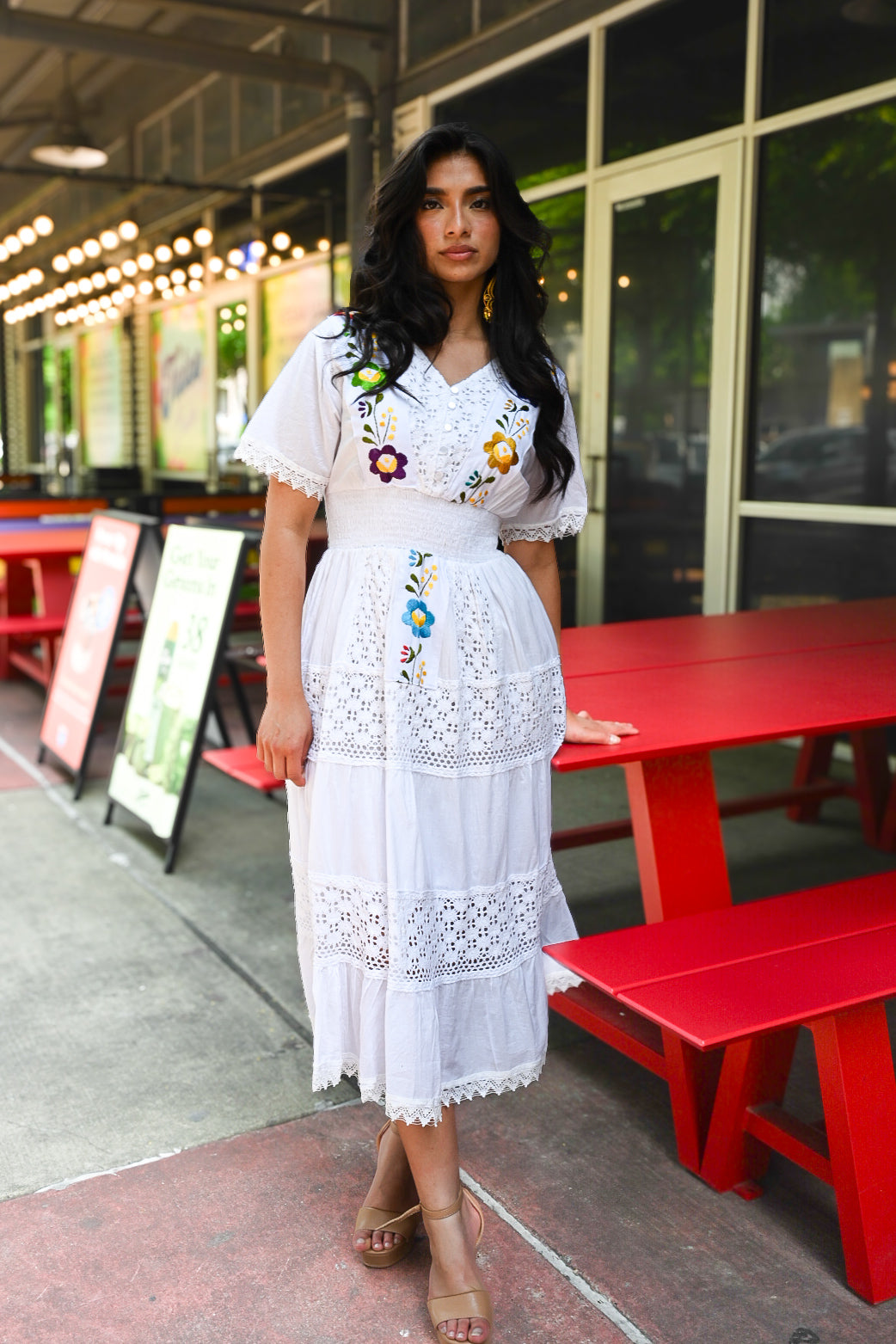 Adèle Lace Maxi Dress