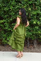 Tolima Ruffle Maxi Dress VRD