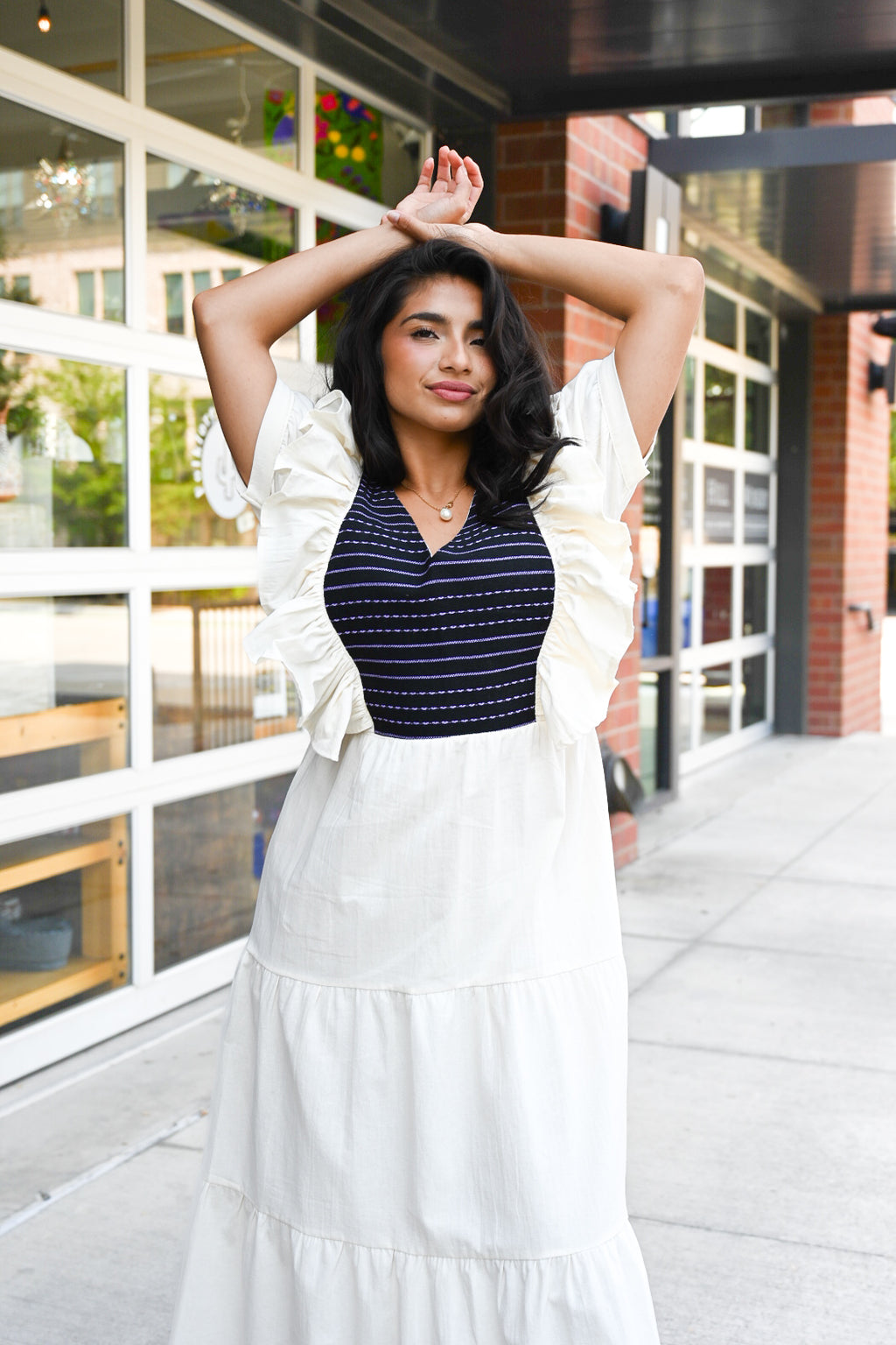 Mariposa Ruffle Dress