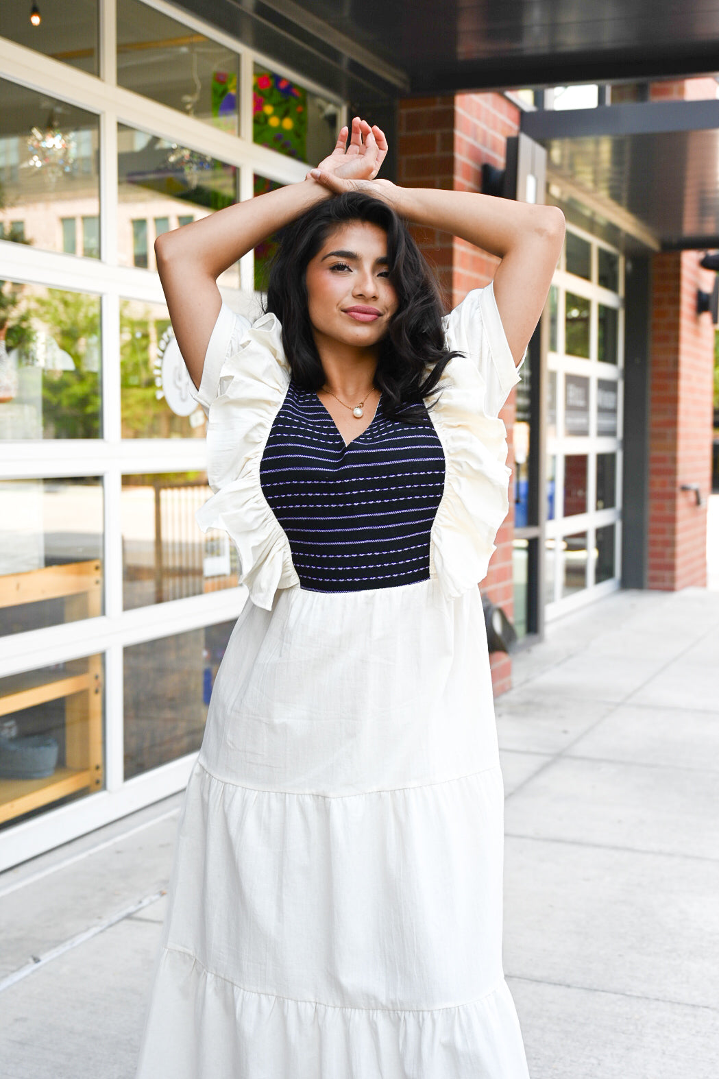 Mariposa Ruffle Dress