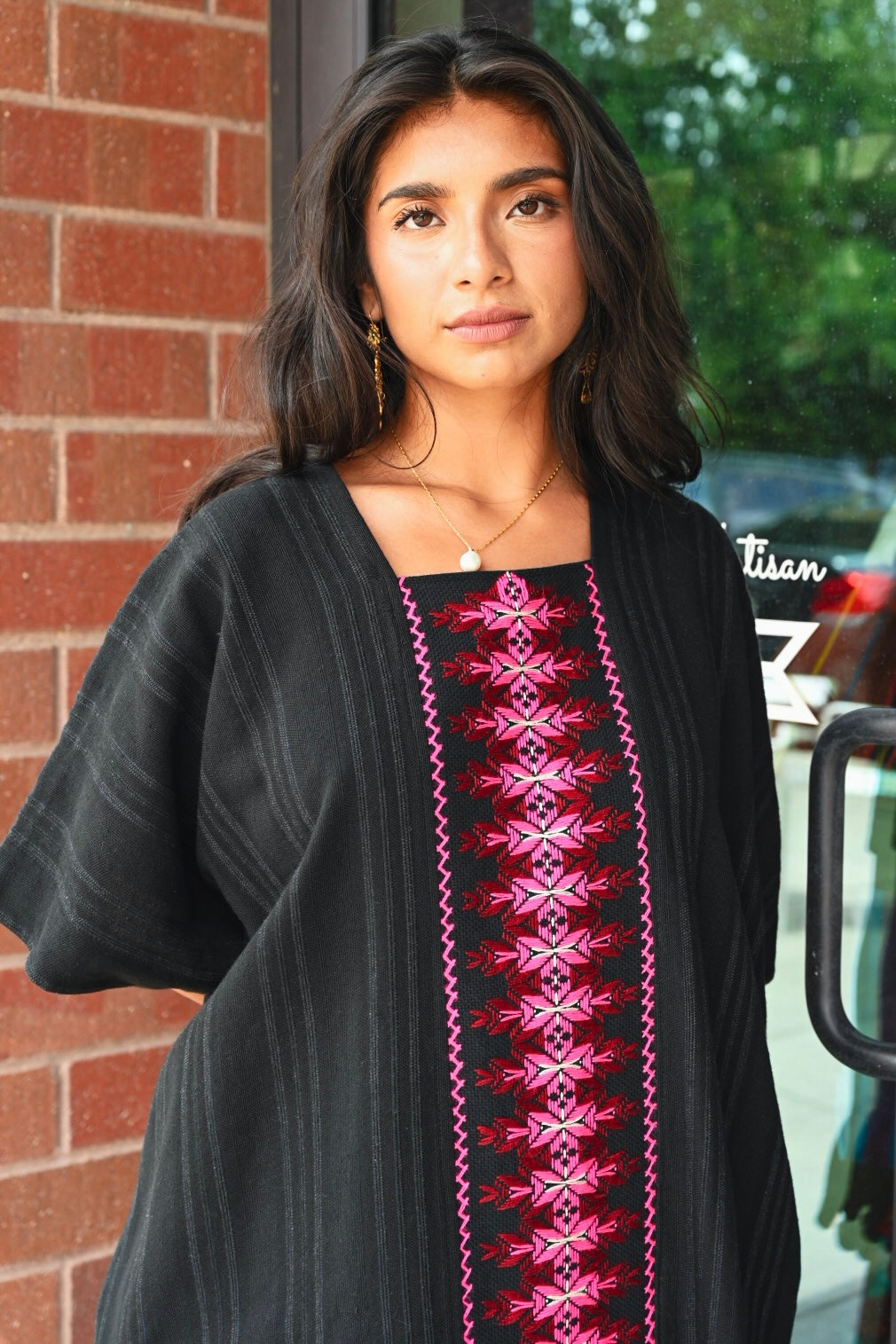 Noche Clara Oversized Geo Dress