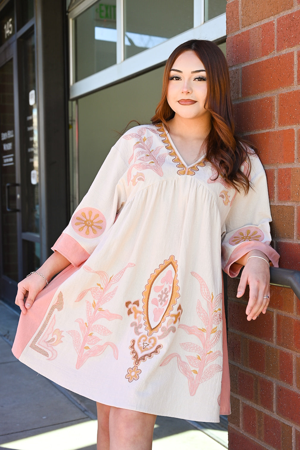 Blushing Rose Oversized Boho Dress