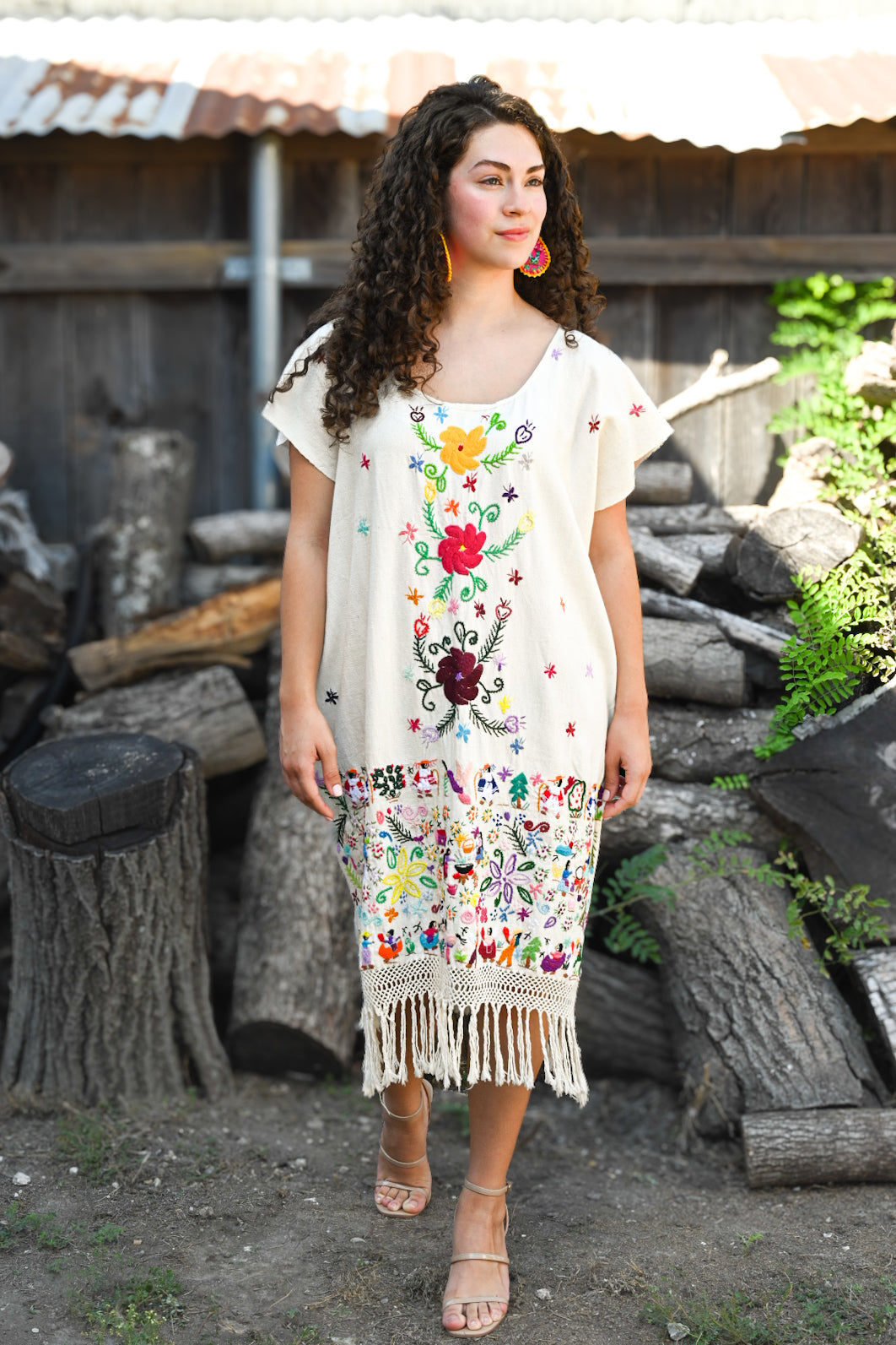 Festejando Huipil Dress