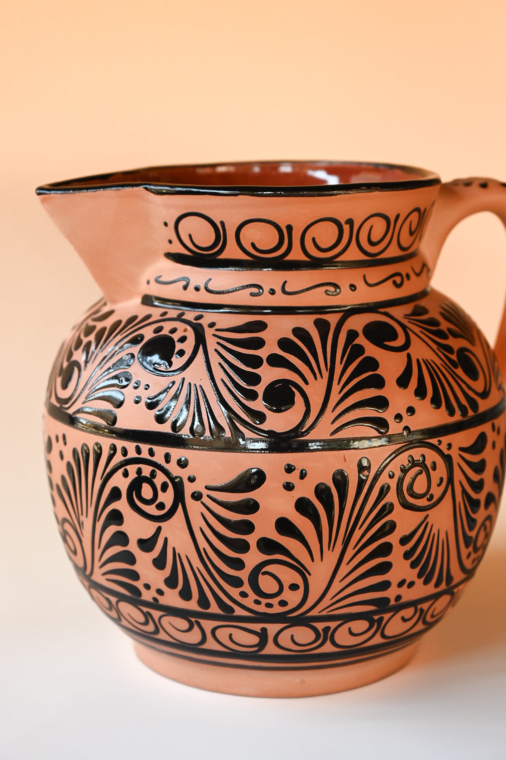 Jumbo Talavera Pitcher - Black