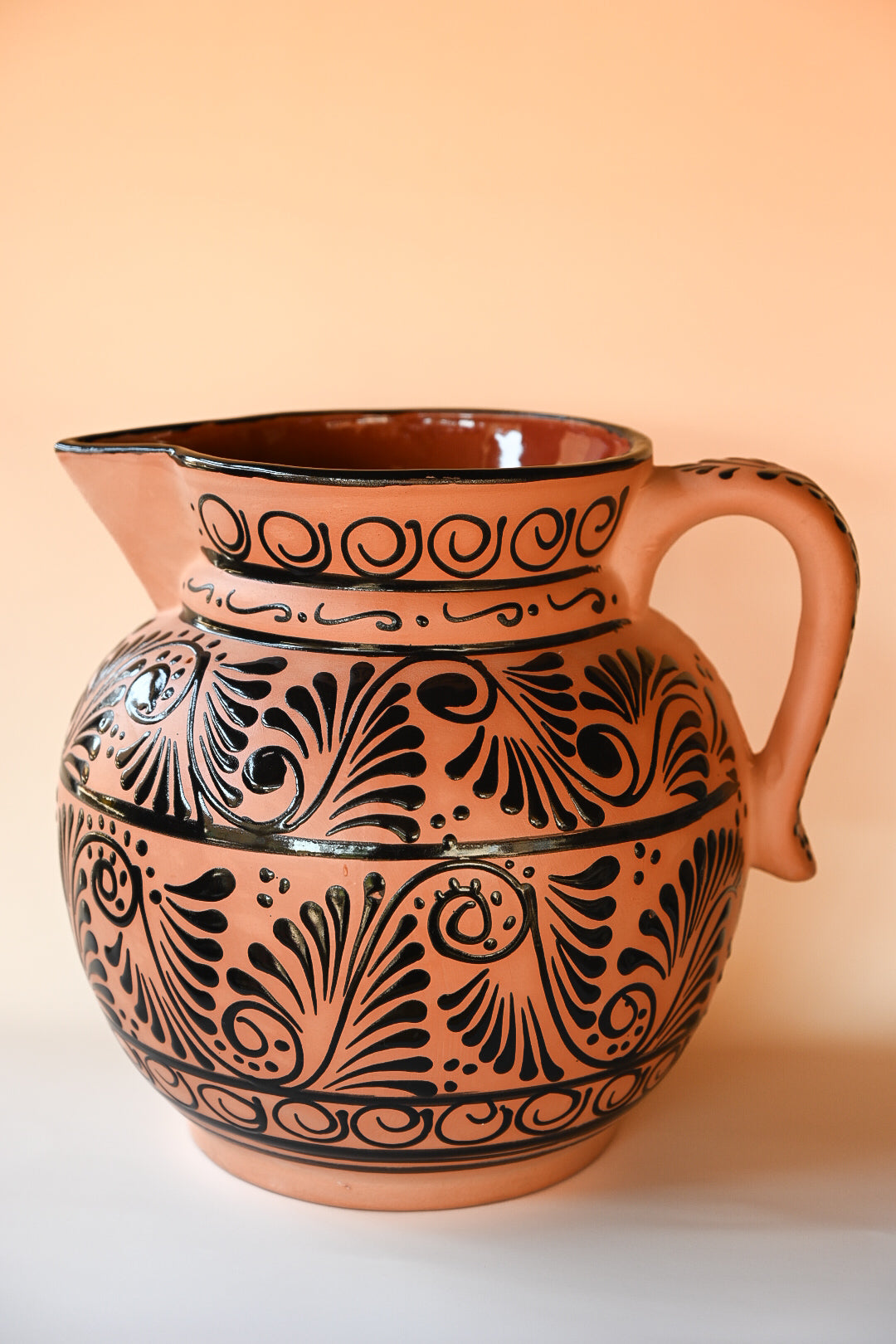 Jumbo Talavera Pitcher - Black