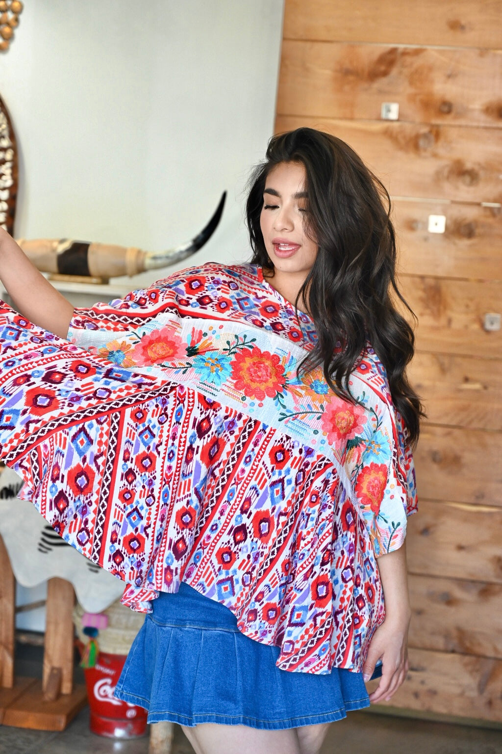 Capri Poncho Top