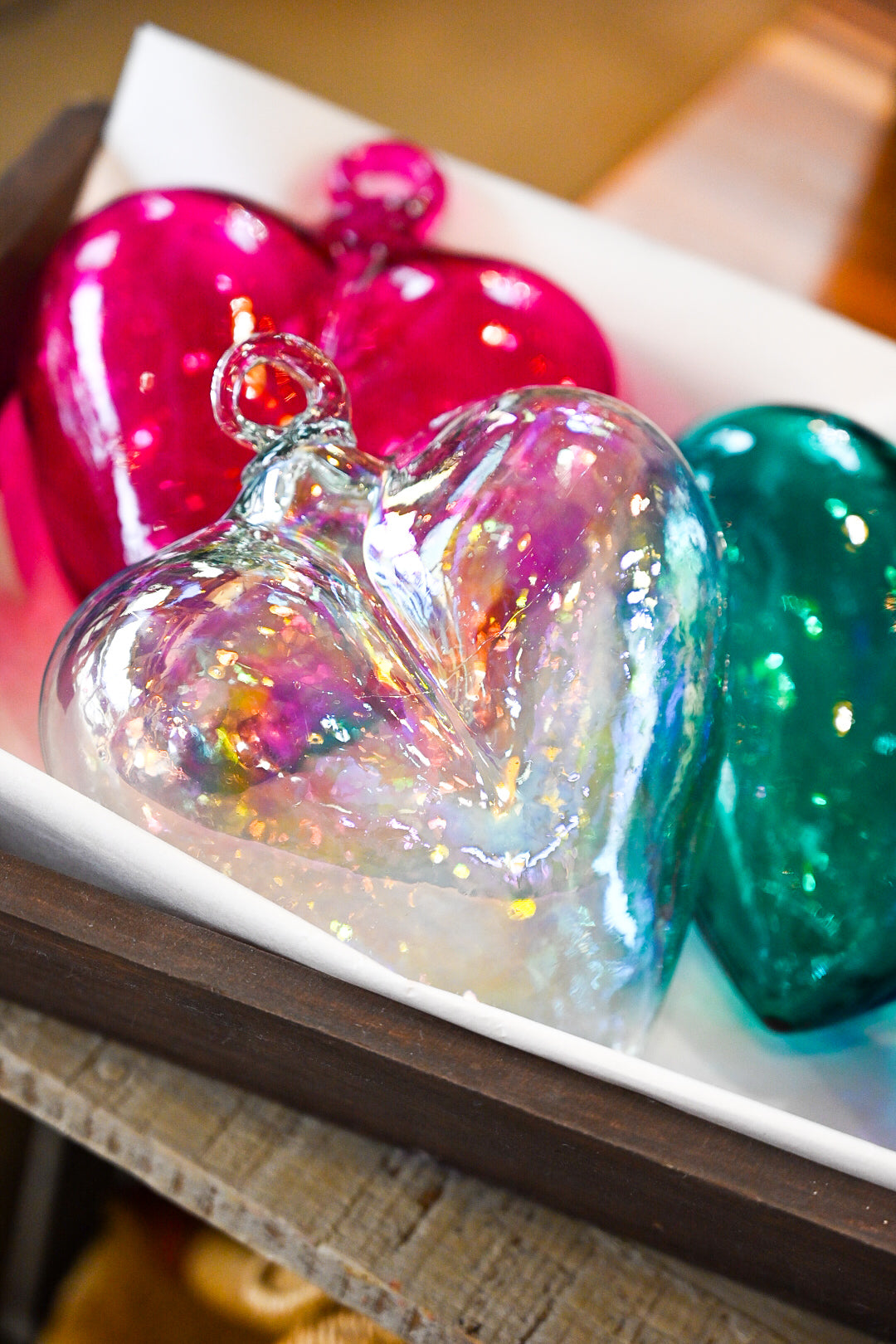 7” Blown Glass Heart