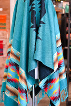 Sierra Dawn Ruana - Dusty Turquoise