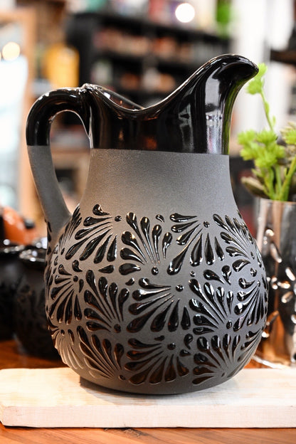 Black Talavera Pitcher