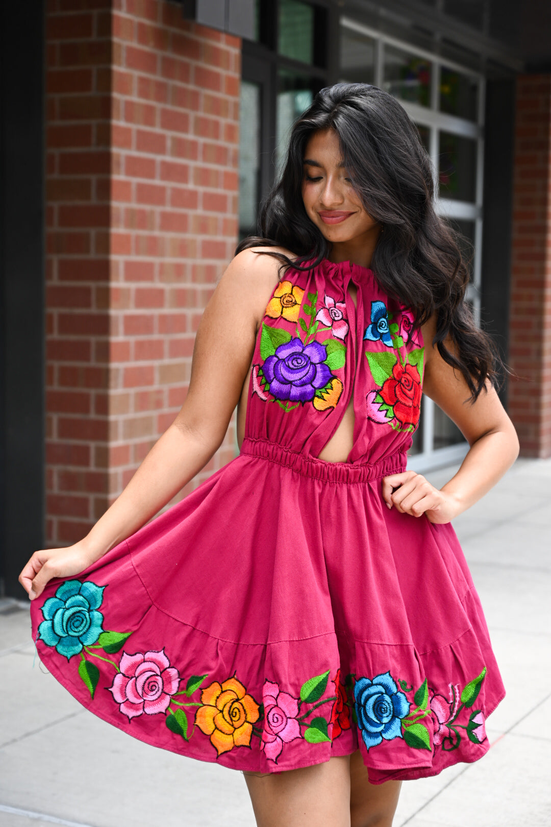 Ardiente Flared Dress - Rose Pink
