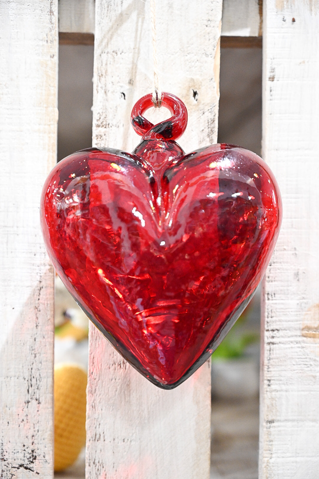 7” Blown Glass Heart