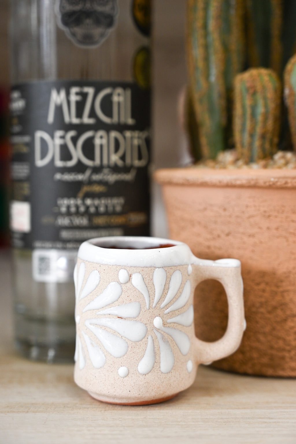 White Barrito Shot Cup