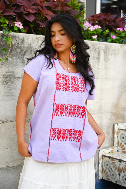 Flores Lilac Huipil