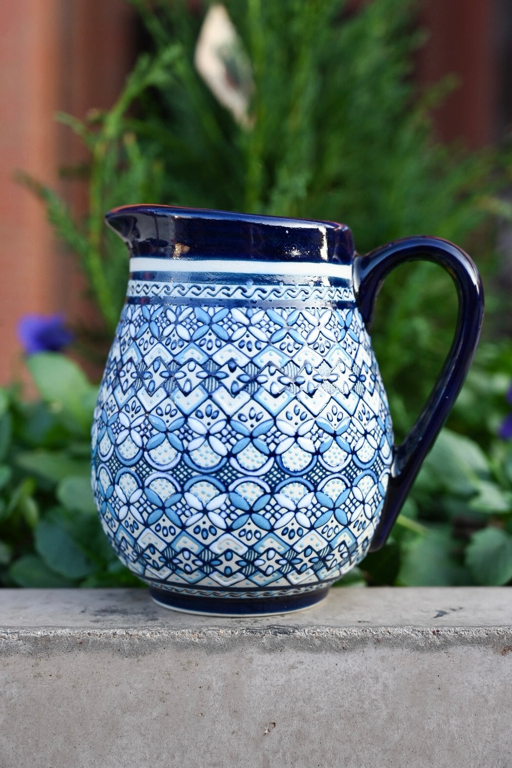 Small Water Pitcher - Azul