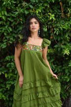 Tolima Ruffle Maxi Dress VRD