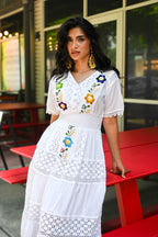 Adèle Lace Maxi Dress