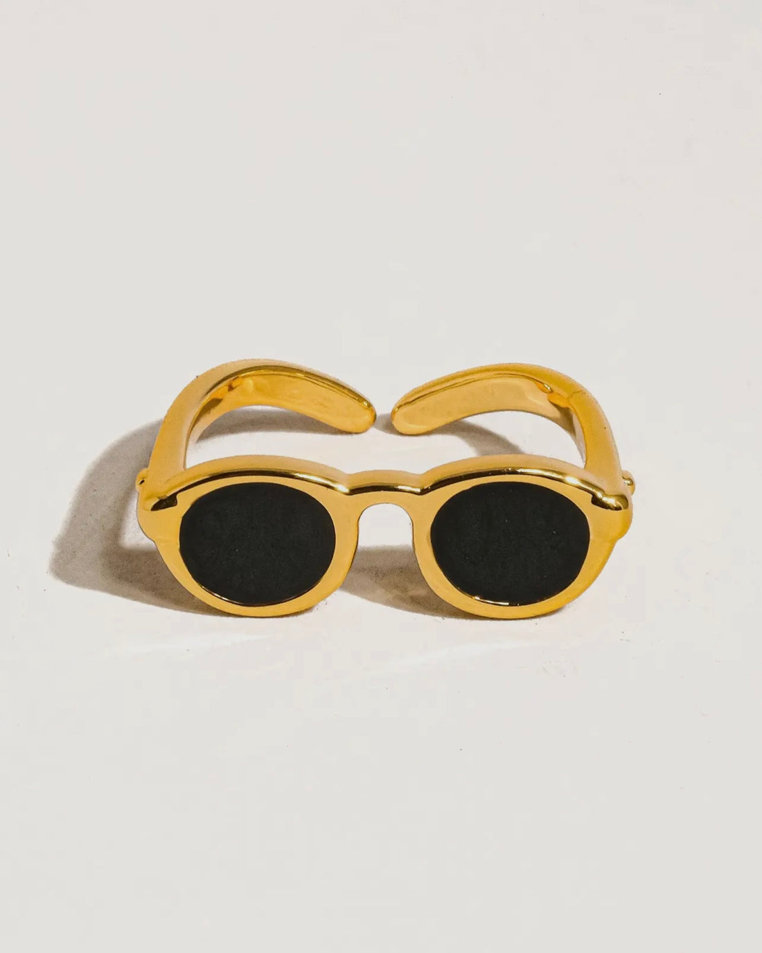 18K Gold Sunglasses Ring