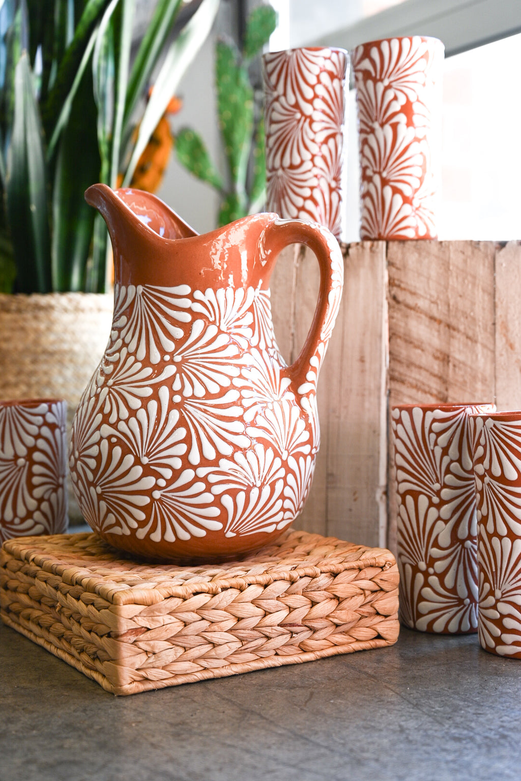 Natural Drinkware Talavera SET