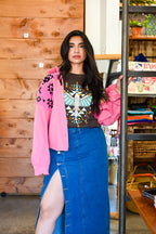 Pink Cowgirl Denim Jacket
