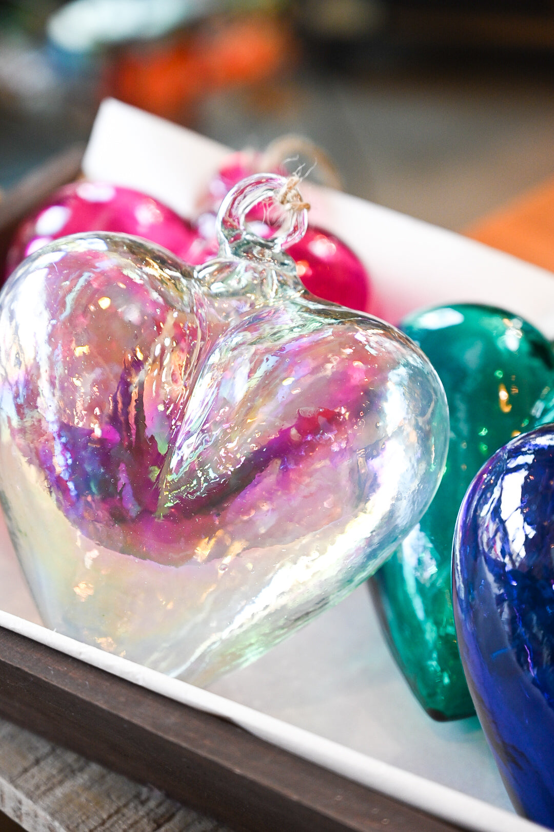 7” Blown Glass Heart