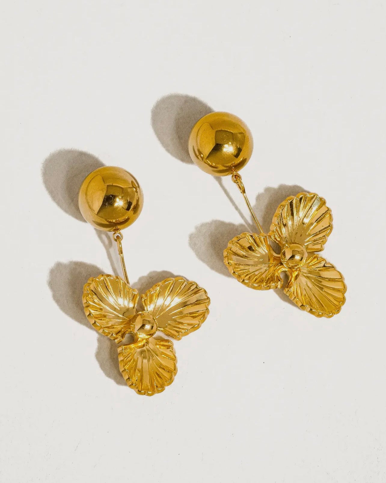 Debby 18K Gold NT Floral Drops