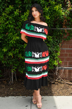 Mariposa Bandera Off-Shoulder
