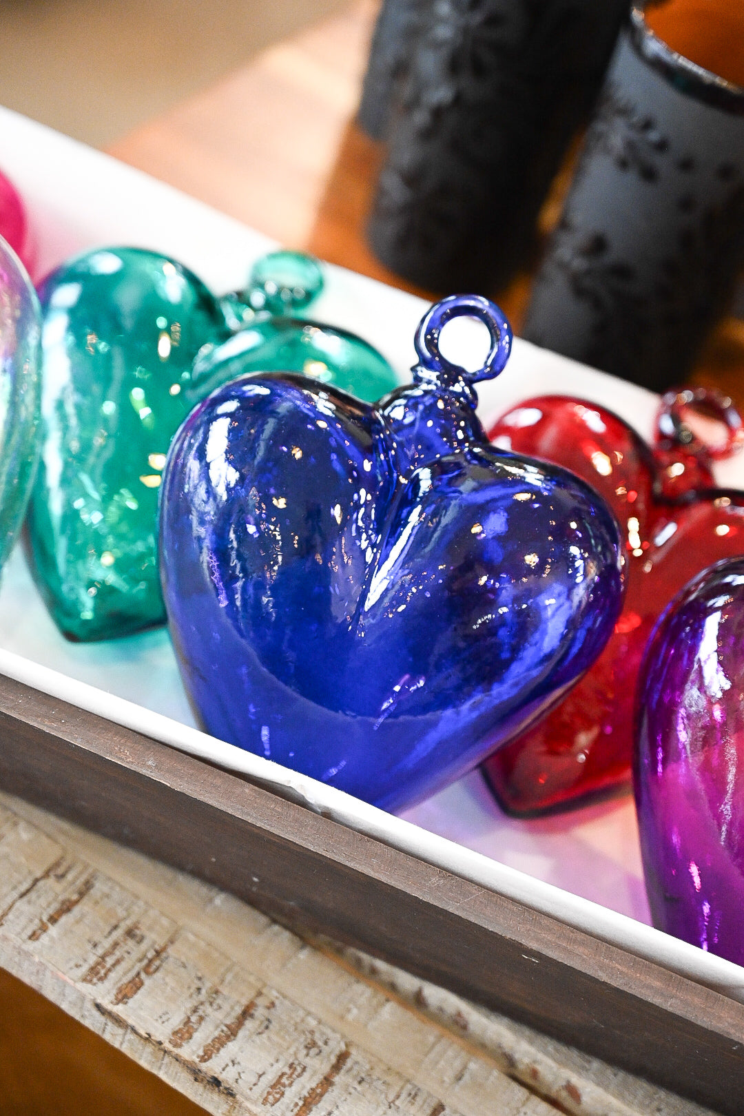 7” Blown Glass Heart