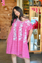 Nicola Embroidery Print Dress *PLUS*