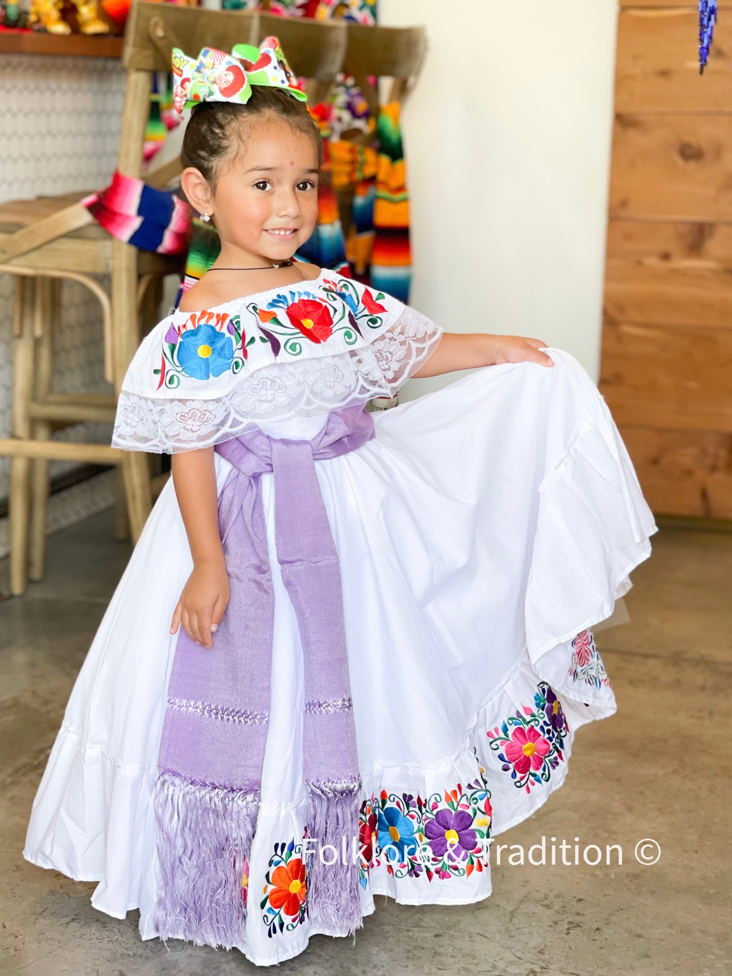 Fiesta Folklorico Dress 2T Red - Main Image