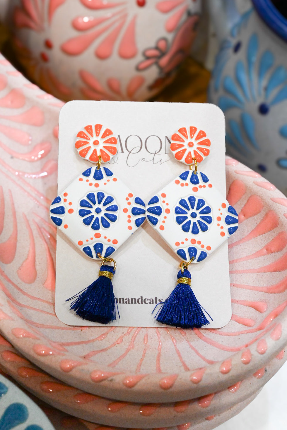 Fiesta Mexican Tile Earring