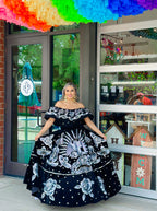 La Ciudad De Guadalajara Velvet Dress (M)