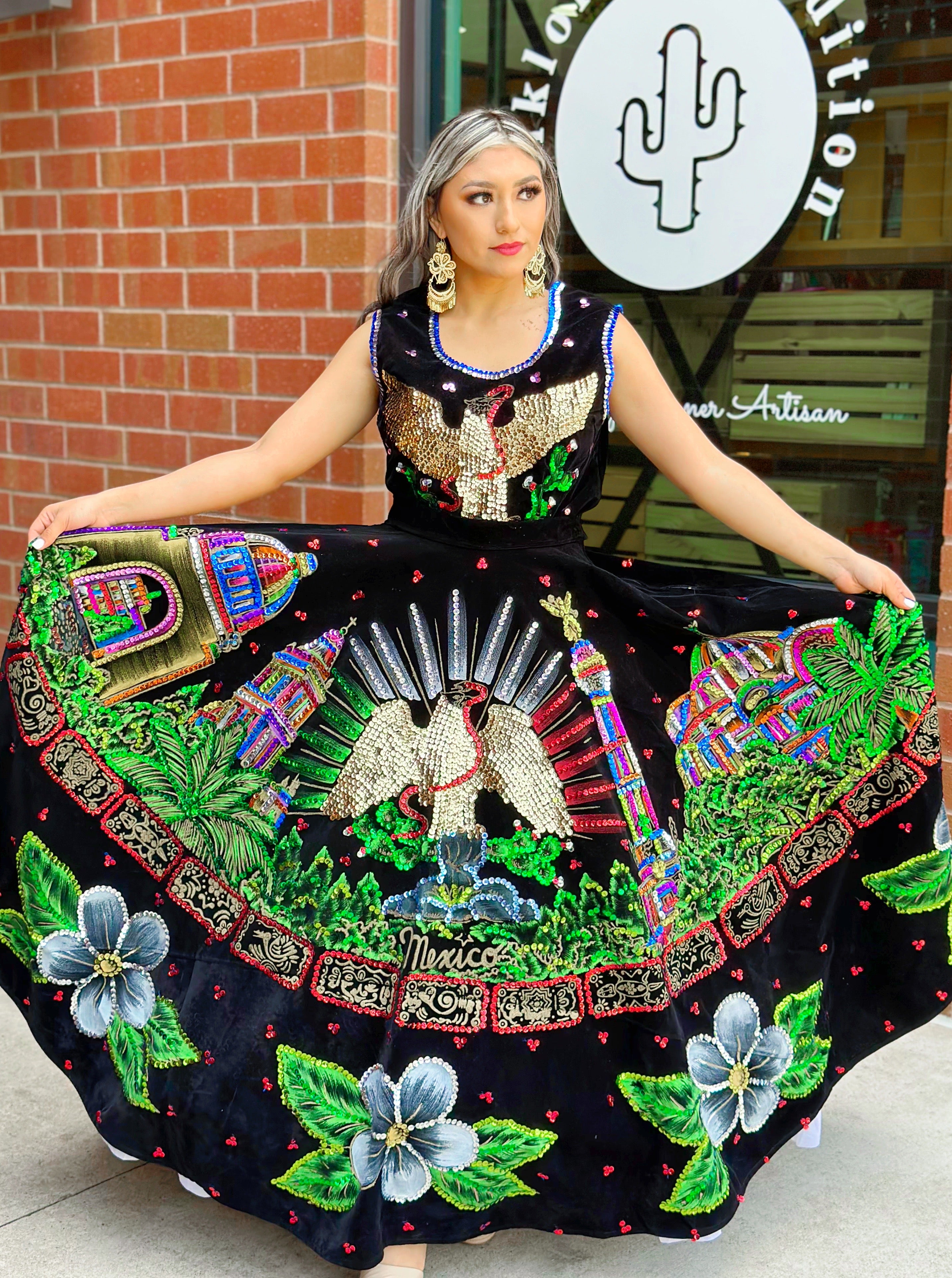 Mexico City Velvet Dress