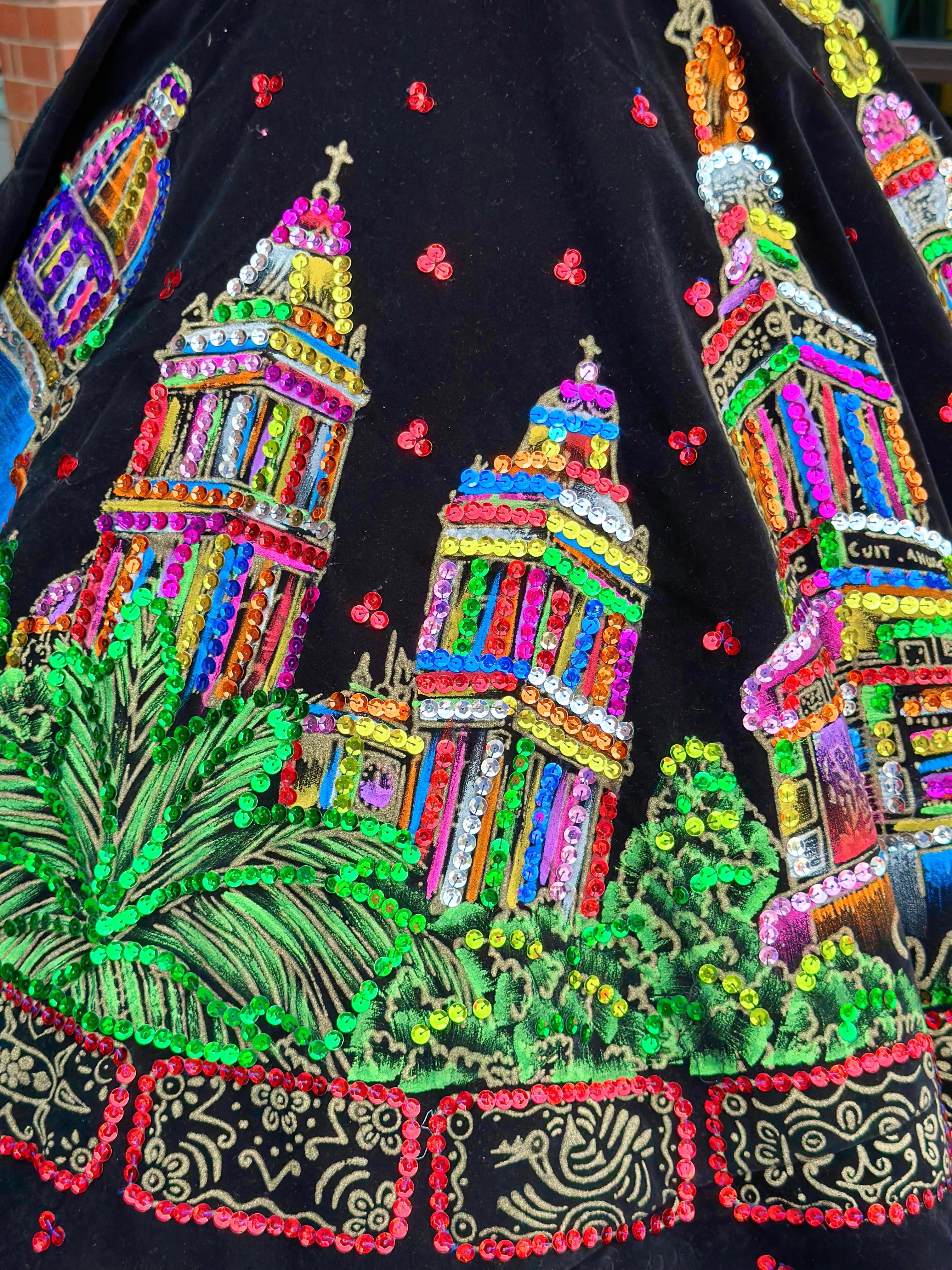 Mexico City Velvet Dress (S) Small