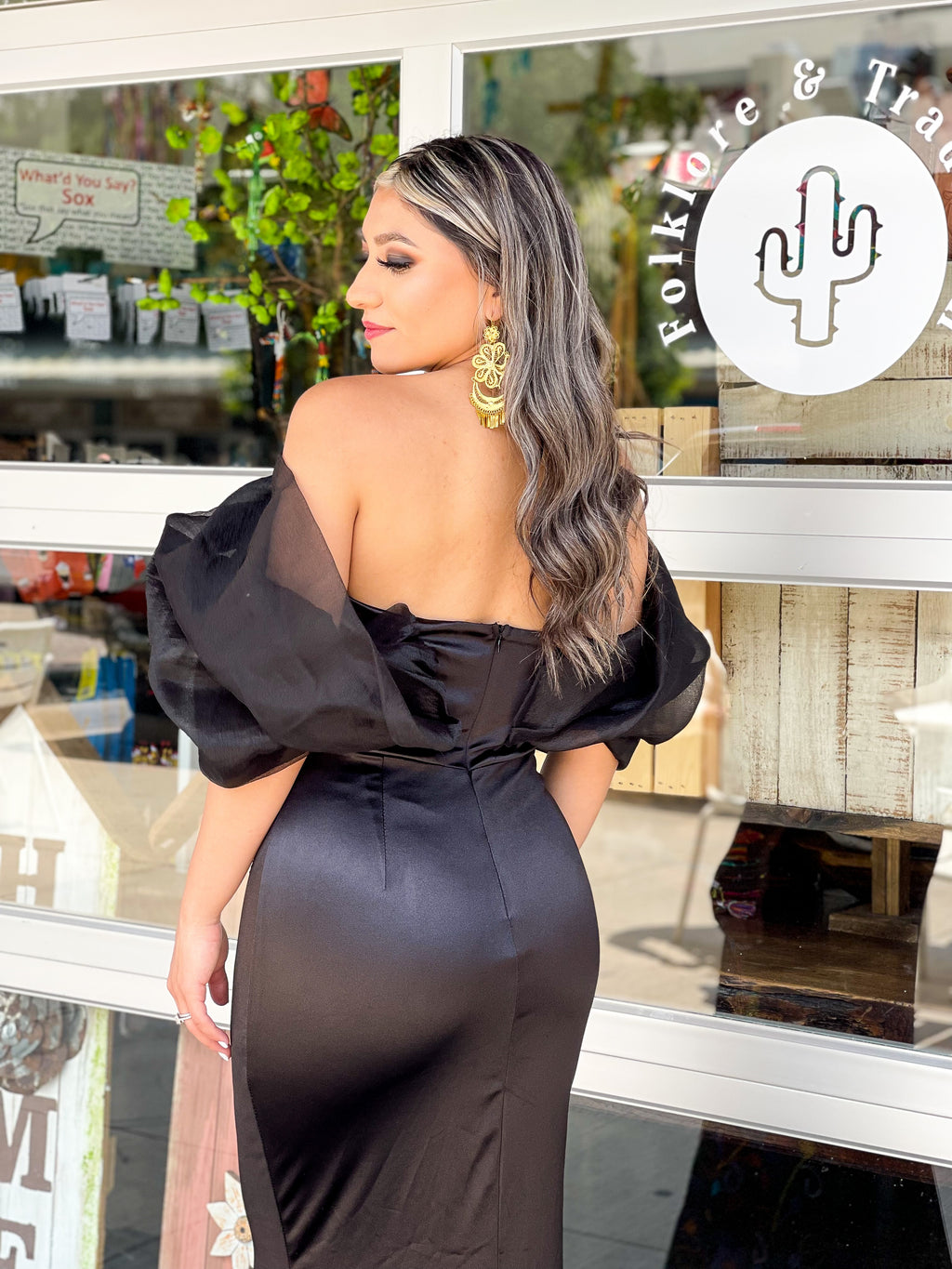 The Puff Sleeve Gala Dress (S/M)