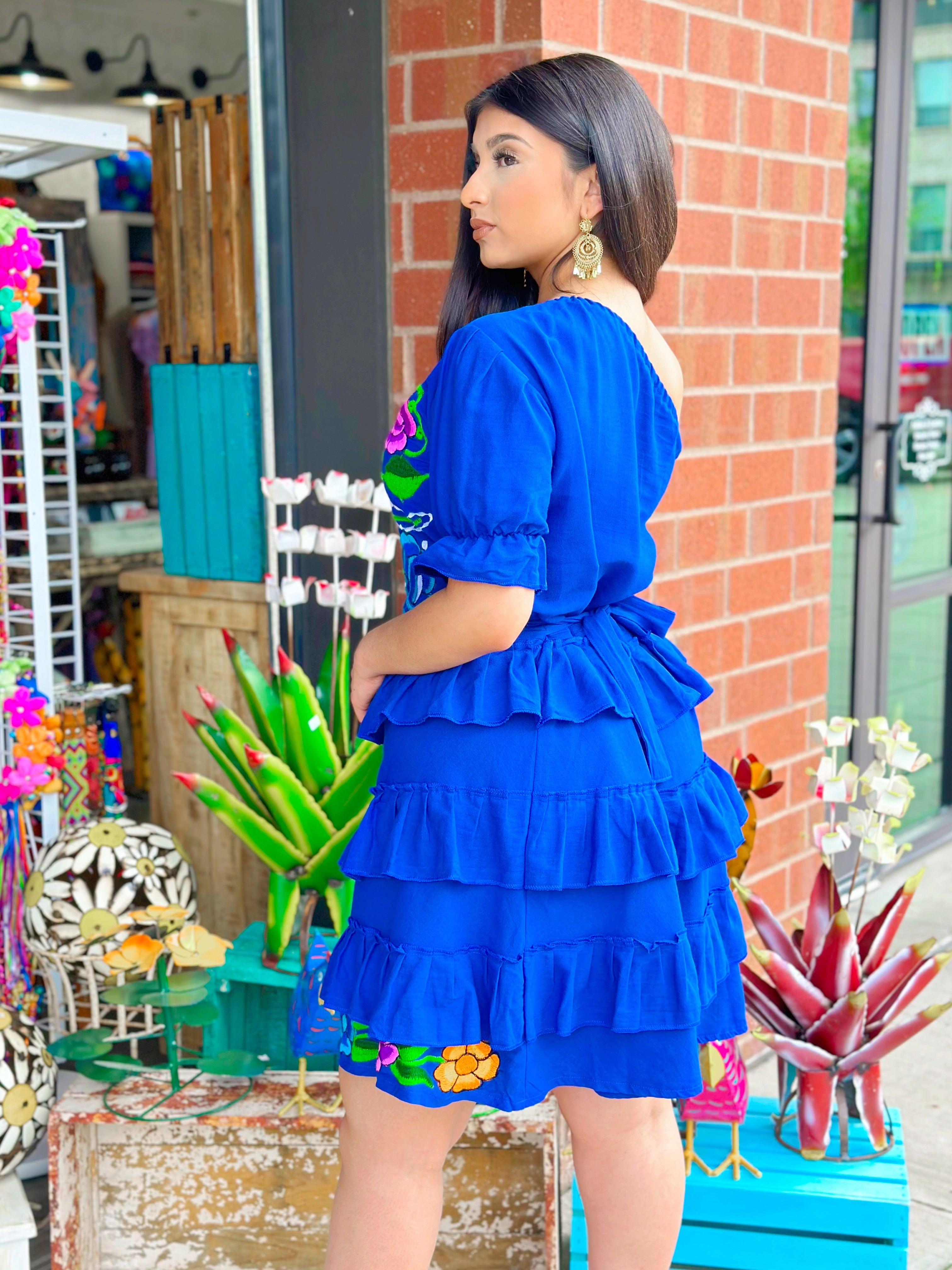 Selena Dress - Blue